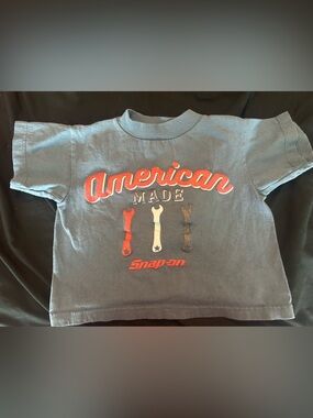 Snap-on Kids' Navy 'American Made' Short Sleeve Tee